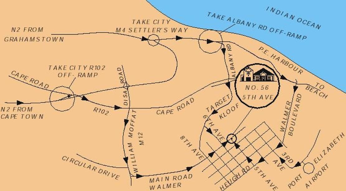 The Farmhouse B&B Порт Елизабет Екстериор снимка